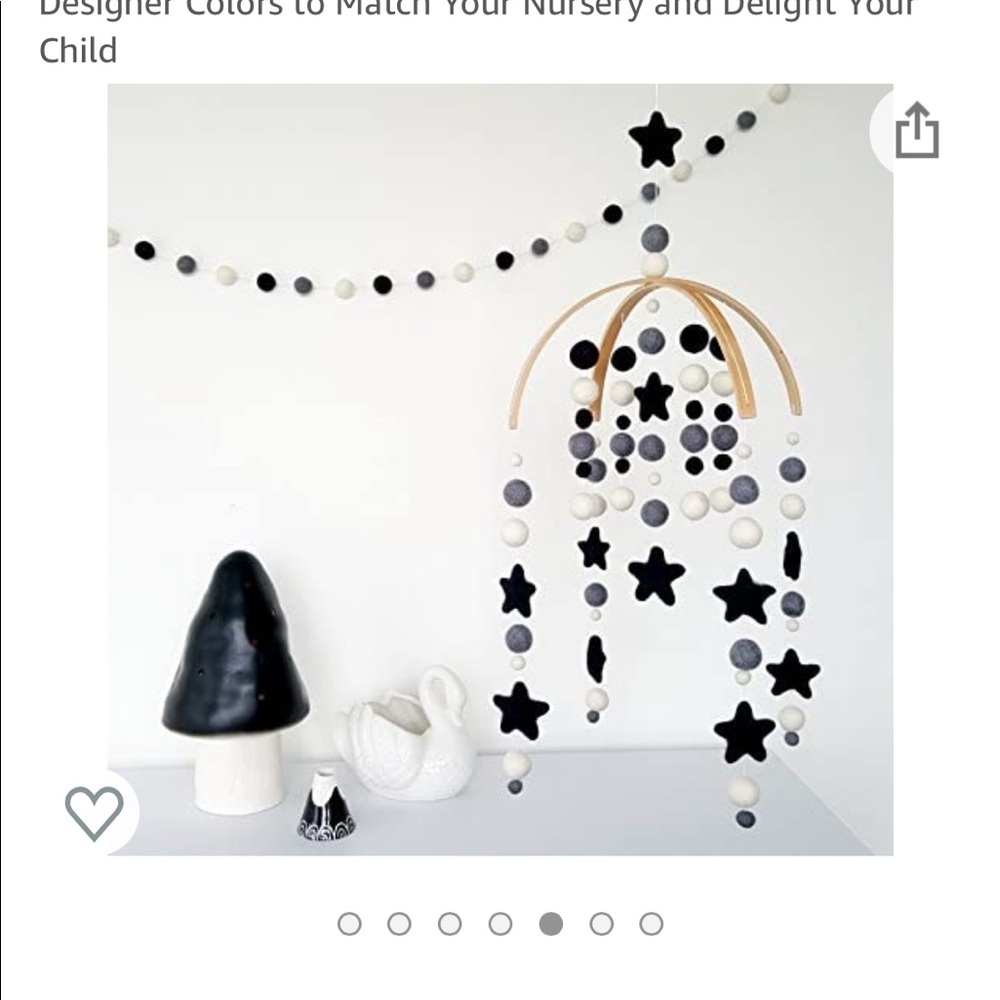 Music mobile with holder arm bracket